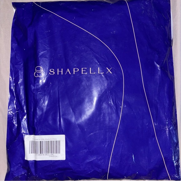 Shapellx Bare Essentials AirSlim Tummy Control Mid Thigh Short Black XXL - Picture 4 of 4